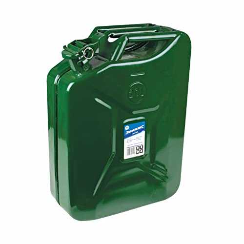 Silverline 730799 Metallkanister 20 l, silber/grau