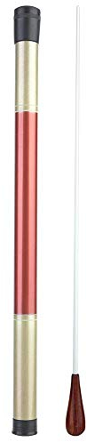 Vbest life Padauk Handle Conducting Baton Conductor Baton for Symphony Leader Orchestra Glass Fiber Reinforced Plastics Baton with Tubular Protector