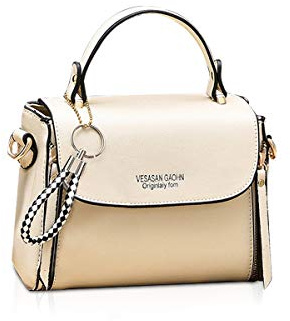 NICOLE & DORIS Tasche Damen Klein Crossbody Tasche PU Leder Tasche Umhängetasche Trendy Handtasche mit abnehmbaren Schulterriemen