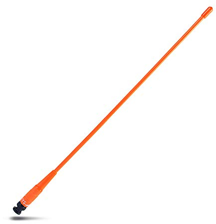 HYS 771N BNC Funkgerät Antenne 15,6 Zoll Dualband 2m/70cm UHF/VHF Antenne Kompatibel mit 144/430 MHz Cobra Midland Uniden Handheld/tragbarem BNC Walkie Talkie (Orange)