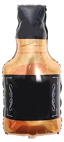 Oumefar Happy Birthday Balloon Whisky Bottle Aluminum Foil Champagne Balloon for Interesting Party Celebration Decor 45x90cm/17.71x35.43inch Birthday Decorations Party