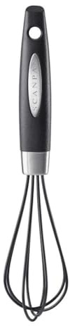 Frusta in silicone di alta qualità, in acciaio inox 18/10, in silicone, resistente a temperature fino a 230 °C, lavabile in lavastoviglie, lunghezza 22 cm