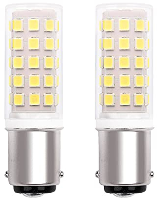 Ba15d NäHmaschinenlampe Led B15 230V Led GlüHbirne, 40W Halogen-Equivalent Sbc Kleine Bajonett Doppelkontakt B15D Led-Birnen, Kaltweiß 6000K FüR NäHmaschine Leuchtmittel/Dunstabzugshaube. (2er-Pack)