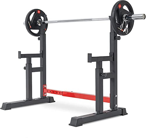 Hop-Sport Langhantelständer - Verstellbares Power Rack für Kniebeugen & Bankdrücken, Robuster Squat Rack, Ideal für Krafttraining Zuhause, bis 400 kg Belastbarkeit