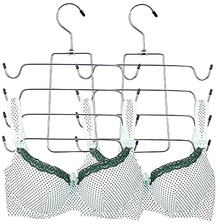 2 Stück Mehrschichtige Kleiderbügel, faltbar, platzsparend, multifunktionale Kleiderbügel für Schals, Gürtel, Badeanzug, Schultergurte, Krawatten, Kleider