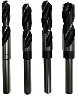 Falon-Tech HSS Metallbohrer Set 4 tgl. (Ø 14 mm, Ø 16 mm, Ø 18 mm, Ø 20 mm)- aus hochwertigem Stahl, Schnellarbeitsstahl - präzise & zentriert Spiralbohrer Set für Metall- Stahlbohrer Satz, Bruchfeste