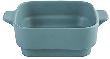 Ceramic Binaural Baking Tray Salad Fruit Bowl Rice Plate Cake Plate Salad Bowls Home Milk Tea Shop Dessert Bowls