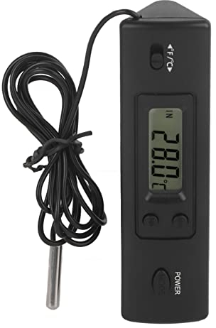 Digitaler LCD-Temperaturmesser, Thermometer-Sondensensor für Kühlschrank, Doppelsonden, Klares Display, Hohe Genauigkeit, Einfach zu Bedienen