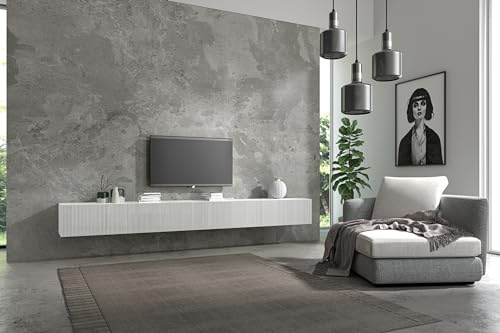 Wuun® TV-Lowboard Somero I 100cm bis 360cm I TV-Schrank & Hängeschrank für Wohnzimmer I Verschiedene Varianten
