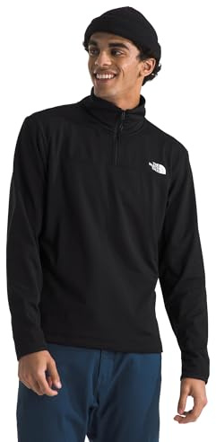 THE NORTH FACE - Giacca in Pile con Zip a 1/4 in Cedro per Uomo - Leggera, Traspirante, Stretch - Materiali Riciclati
