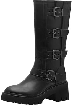Tamaris Damen Langschaft-Stiefel Vegan; BLACK, EU 38