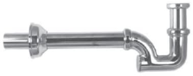 Sifone lavabo Albertoni a U 32 per 1 1/4 cromo