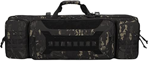 ANSNOW Lange Doppel-Gewehrtasche – 93 Cm, Taktischer, Schwerer, Rutschfester Doppel-Gewehrkoffer, Waffentasche, Weicher Gewehrkoffer, Abschließbarer Angelruten-Taschen-Rucksack Für Die Aufbewahrung