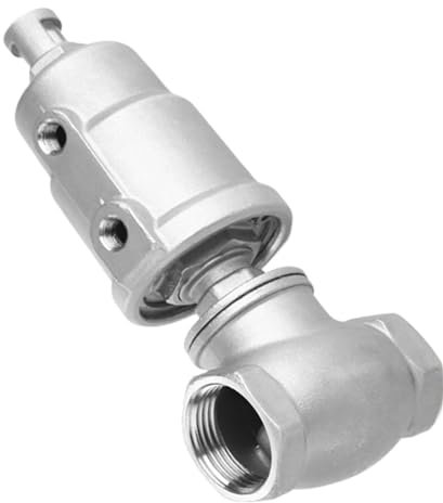 DNMBVQJB 1/2 3/4 1 Zoll Edelstahl T-typ Pneumatische Gewinde Kugelhahn for Neutral Gas Luft(3/4,Double Acting)