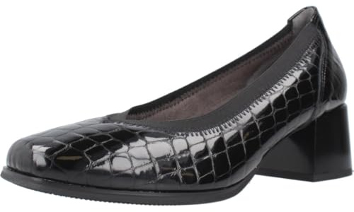 PITILLOS 10820 Salon DE Piel Coco TACÓN Medio Mujer Negro 39