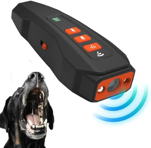 BarkGuard - Bark Guard Anti Barking Device for Dogs, Ultraschall Anti Bell Gerät Hunde, Anti-Bell-Gerät zum Stoppen des Bellen für Hunde, Hundebellen Abschreckungsgerät mit LED Taschenlampe