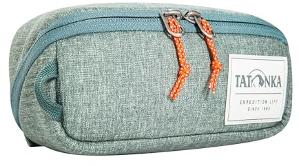 Tatonka Kulturbeutel Square Zip Pouch S (1L) - Aufklappbare Waschtasche mit 2 Reißverschluss-Netztaschen PFC/PFAS-frei - 8 x 19 x 7 cm