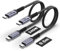SUMPK USB C Kabel 80Gbps 50cm 2 packs, kurze USB 4 Kabel 240W, Gen 4 Datenkabel, 16K 8K @60Hz 4K120Hz HDR Videoausgang Kompatibel mit Thunderbolt 5, iPhone 16 Pro Max, MacBook, iPad, SSD, Monitor