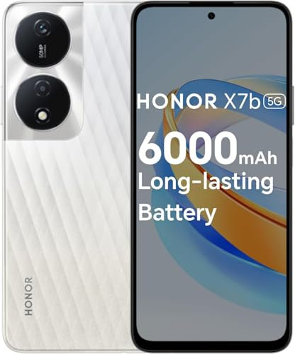 HONOR X7b 5G Smartphone (8GB RAM + 256GB Storage) | 108MP Triple Camera | 6.8 FHD+ Display | 6000mAh Battery (Crystal Silver)