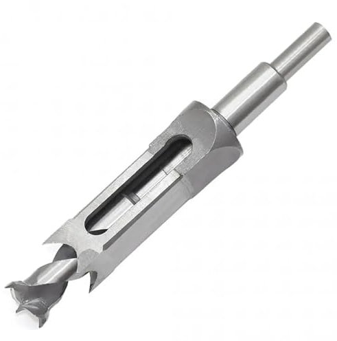 1 pieza de sierra de agujero cuadrado de acero de aleación de 25mm, cincel de embutir, broca for madera con taladro helicoidal, nuevo