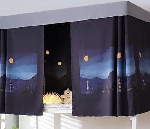Bettvorhang Hochbett Etagenbett Bettzelt Staubdicht Moskito Schutz Vorhänge Schlafzelt Verdunkelung Bett Vorhänge Umrandung Bettzelt Schlaf Privatsphäre Baldachin für Studentenwohnheim Kinderzimmer