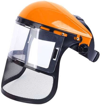 Demsyeq Clear Face Shield Visor Face Shield For Grinding Safety Visor For Gardening Anti Fog Lightweight Protection Cover Chainsaw Helmet Strimmer For Woodwork