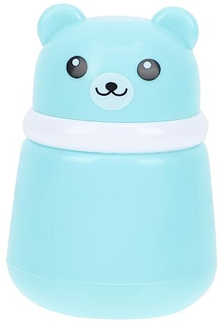 Gatuida Bär Puderquastenbox aus PP für Babypuder Leckere Aufbewahrung mit Einhandbedienung