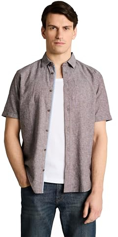 TOM TAILOR 1049611 tröja, 39544-stenig brun chambray, 3XL herr