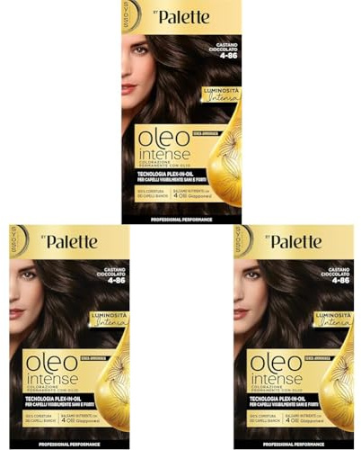 Syoss by Palette Oleo Intense, 4-86 Castano Cioccolato (Confezione da 3)
