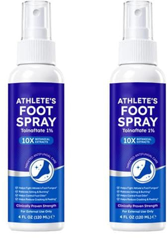 Spray Para Pies Picazón Calmante Desodorante | 120ml Spray Para Pies Con Picor Y Mal Olor Para Adultos Mujeres Hombres Interior Exterior Viaje Diario Gimnasio