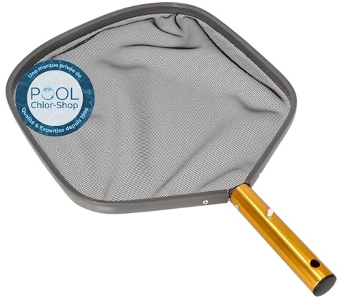 Duraol Laubkescher 2.0 I Poolkescher extra schwer mit Alu-Griff I Oberflächenkescher für Teleskopstange I Kescher für Pool/Planschbecken & Whirlpool I Schwimmbad Zubehör feinmaschig & stabil