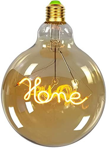 TIANFAN Vintage LED-Lampen Big Globe G125 4W 220 / 240V Alphabete Spezielle dekorative Glühbirne Super Yellow Warm (Home)