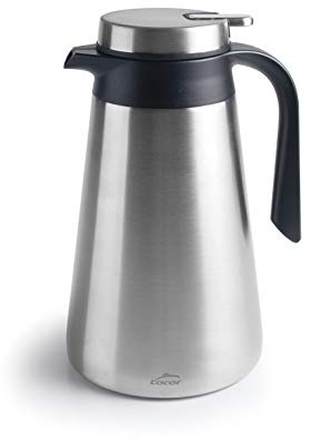 LACOR - Jarra TE, Acero Inoxidable 18/10, 1, 6L - Hogar y Hostelería | En acero inox 18/10, para servir y conservar bebidas; con 1,6 L de capacidad, cómodo de manejar y de guardar tras el servicio