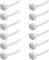 CYUaoao - G5.3 / MR16 Casquillo Portalámparas de Cerámica 12 Piezas de Zócalo para LED Con Cable de Silicona de Calidad de 15cm Base de Bombilla de Cerámica Universales 12 V de Baja Tensión