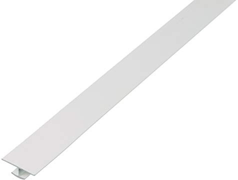 Alberts 498986 H-Profil | Kunststoff, weiß | 1000 x 40 x 20 mm | 7er Set