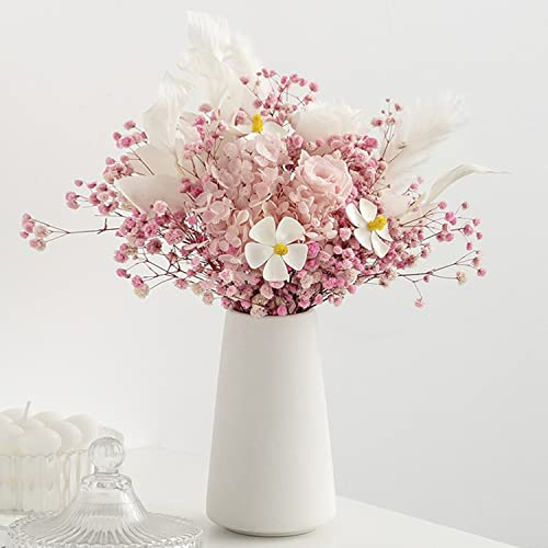 Keramik Blumenvase, Minimalismus-Stil Vase Deko für Mantel, Kamin, Tisch, Wohnzimmer, Zuhause