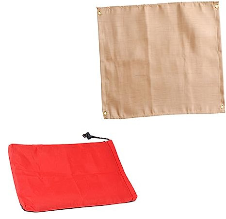 Toddmomy Outdoor Camping Fireproof Blanket High Temperature Resistant Emergency Insulation Blanket for Grill Car Fiberglass Cloth