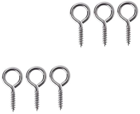 jojofuny 50 Pz Orecchino Di Perla Piccolo Occhiello a Vite Avvitare i Ganci Piolo Per Cauzione Piccoli Occhielli a Vite Occhio Di Vite Viti Ad Occhio Per Gioielleria Occhi a Vite Anelli