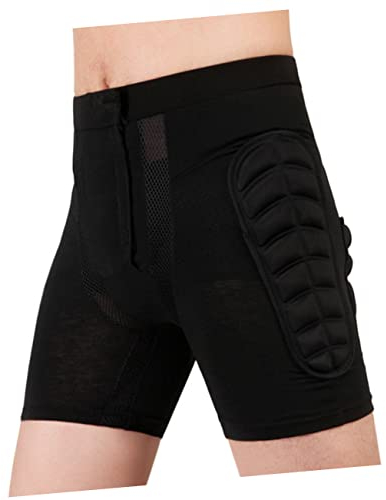 TOVINANNA Schwarze Schutzhose Für Ski Und Snowboard Hockey Und Skate-Schutz Atmungsaktives Gewebe Bequemer Taillenverschluss Für Junge Mädchen Und Erwachsene