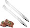 WJRQD 2 Pezzi Pinze da Cucina, 24cm Barbecue Pinzette da Cucina, in Acciaio inossidabile, Adatte per Chef, Barbecue, Cucinare