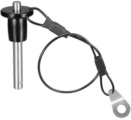 Yuyyurt Perno A Sgancio Rapido In Acciaio Inossidabile, Diametro 6 Mm, Perno di Bloccaggio A Sfera con Cordino A Pulsante, Lunghezza Utile 25 Mm, Durevole e Facile da Usare