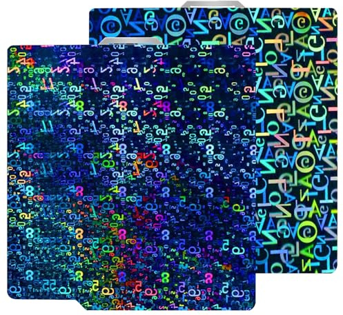 HIKUDIY 257x257mm Piastra di costruzione H1H aggiornata per Bambu Lab P2S/A1/X1C/X1/X1E/P1P/P1S, Piastra di stampa a letto piatto con numeri lisci e lettere lisce in acciaio a molla per stampanti 3D