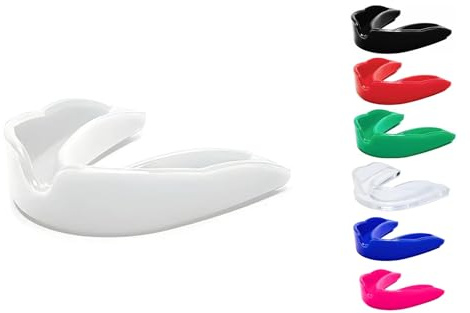 SKT SOUQ Protector bucal de alta calidad, para adultos y jóvenes, con funda, protector bucal para protección de la mandíbula en deportes de contacto, boxeo, artes marciales mixtas, rugby, fútbol