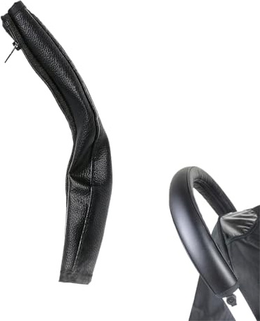 Bébé Protège-mains pour Poussettes Cuir Pu Noir, Couvercles Protecteur D'accoudoir De Poussette Poignée Tissu Bébé Protège-mains Accessoires De Poussette Pour Poussette Accoudoir Poignée