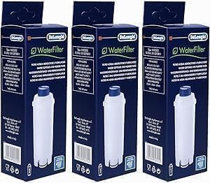 De Longhi Coffee Machine RIVELIA Water Filter, Filtro Addolcitore Acqua, Ricambio Filtro Macchina Caffè, per Macchine da Caffè Automatiche RIVALIA SERIE EXAM, Pacchetto da 3 Filtri per l'Acqua