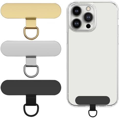 AYWFEY 3 Pcs Universal Phone Tether Tab, Metal Cell Phone Tether Patches for Most Cell Phones