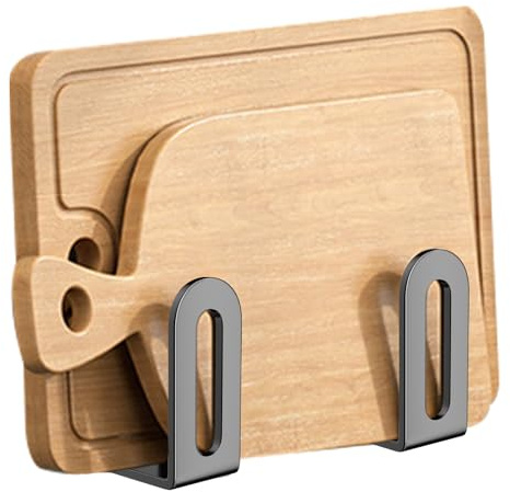 Xinhuju Organisateur de couvercle de casserole dans armoire - Support adhésif pour accrocher le couvercle sans perçage | Étagère verticale pour cuisine, salle de bain, balcon