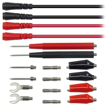 Sirxlevcy Kit de Fils de Test pour Multimètre, de Fils de Test de Remplacement, Pinces Crocodile, Fiches Banane, Sondes de Test, Fiches Banane pour Multimètre