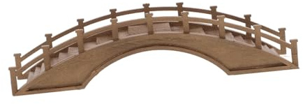 ULTECHNOVO Miniatur Holzbrücke Aus Massivem Holz Bogenbrückendekoration Für Garten Und Puppenhaus Mikrolandschafts Accessoire Mit Realistischer Detailverarbeitung
