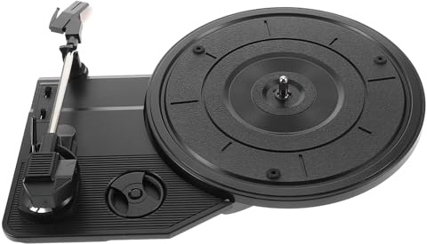 HAMPPLIES Vinyl Record Player Turntable and Low Noise Plastic Construction with Built-in Speakers Retro Classic Vintage Style for Home Decor and Music Lovers